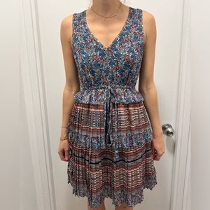 Multicolored mini dress